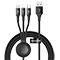 کابل تبدیل USB به USB-C/microUSB/لایتنینگ / وایرلس باسئوس مدل CA1T4-I0G طول 1.2 متر